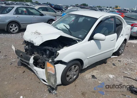 2011 Kia Rio Lx from USA, damaged, VIN KNADH4A32B6940985